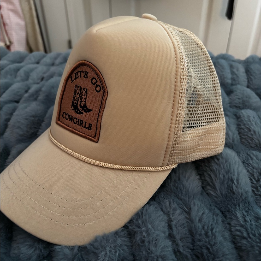 Amazon Beige Cowgirl Trucker Hat